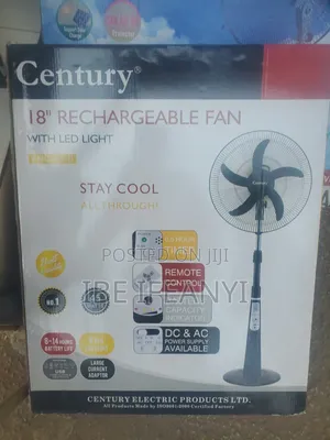 Century Rechargeable Fan 18inch