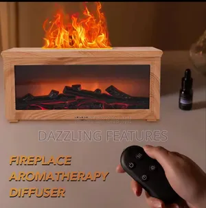 Premium Fireplace Aromatherapy Diffuser Realistic Flame Led Humidifier