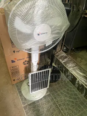 Solar Powered Standing Fan,16-18 Inch Rechargeable Fan,Lithium Battery