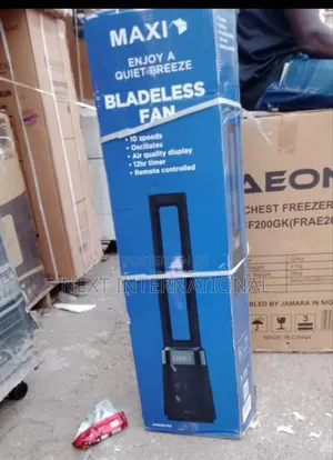 Maxi Bladeless Fan,Air Quality Display With Remote Control