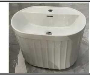 Luxury Fluted Ceramic Pedestal Basin