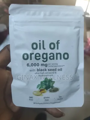 Oil of Oregano Softgels With Black Seed Oil (60 Softgels)