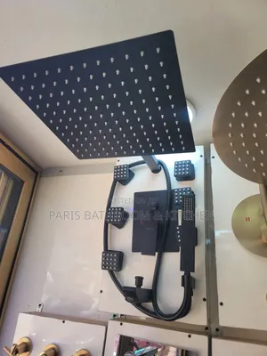 Matte Black Full-Body Massage Shower System