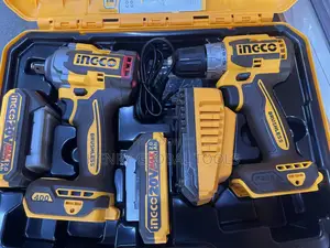 20v Ingco 2in1 Cordless Drill and Impart Wrench Set