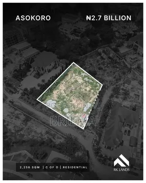 2256 SQM Land in Asokoro for Sale