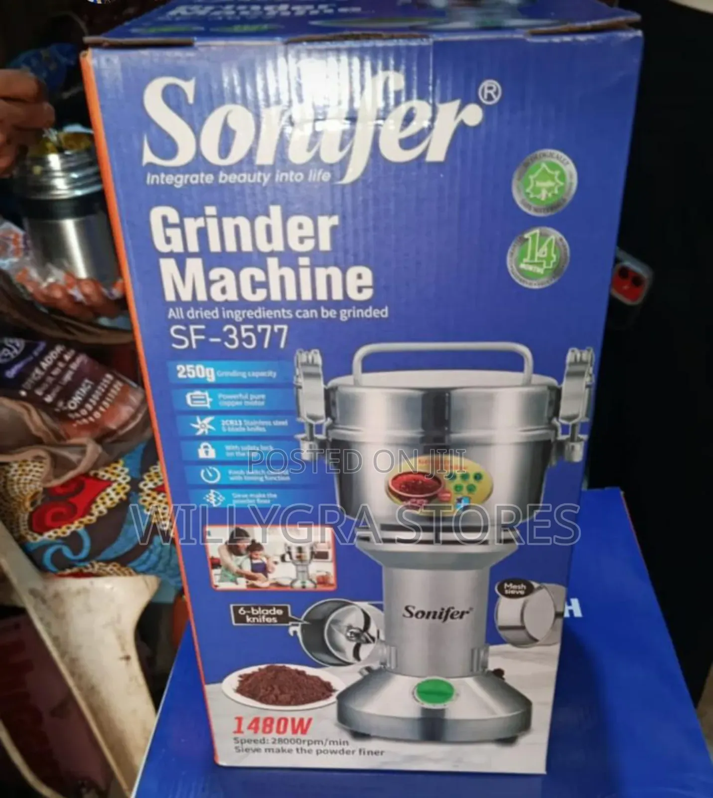 Sonifer Grinder Machine- 1480w