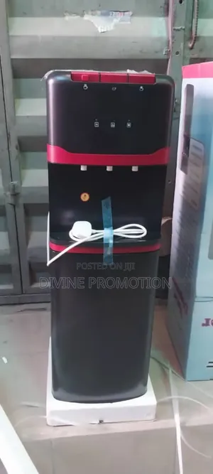 Radof Bottom Loading Water Dispenser, Black and Red Color.