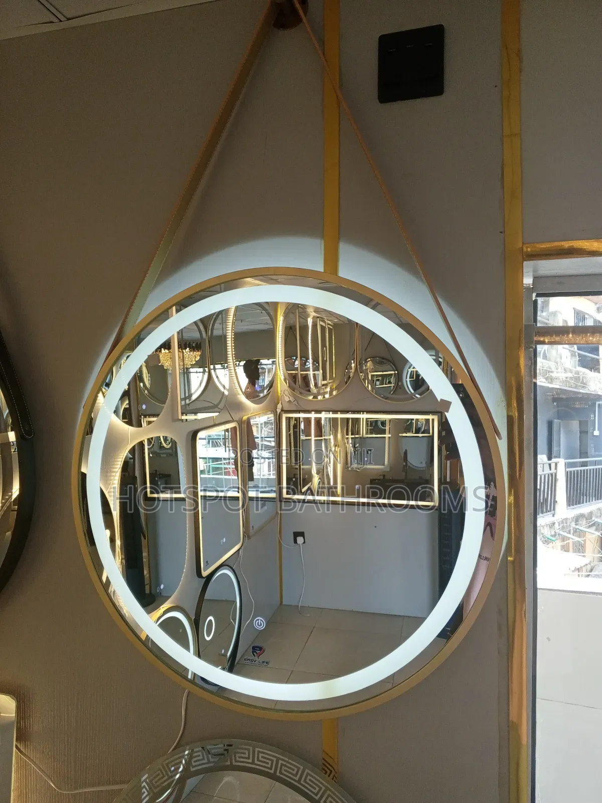 Luxury Led Light Hanging Mirror