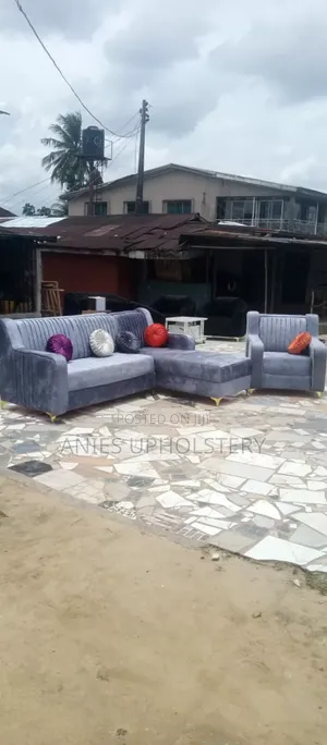 Sweetest Beutiful L Shaped Fabric Chair