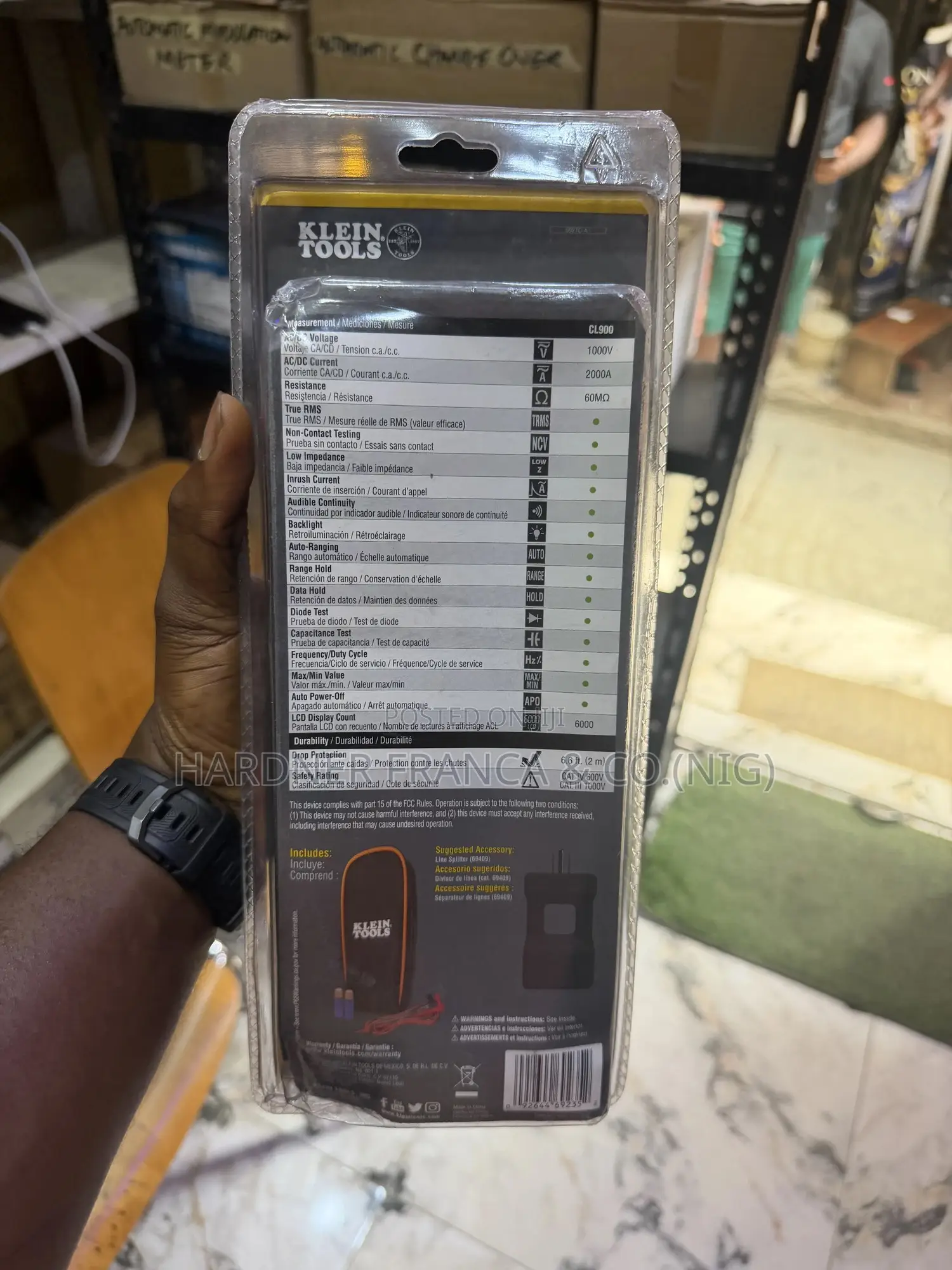 Klein Tools 2000a Ac/Dc Digital Clamp Meter