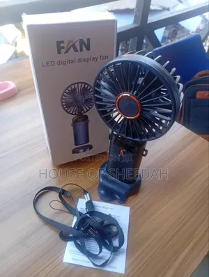 Led Digital Display Rechargeable Mini Handheld Fan