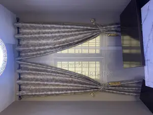 Gold and Cream Colour Curtain