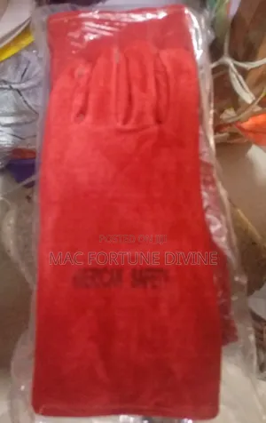 Red American Safety Welding Leather Hand Gloves [7k A Pair]
