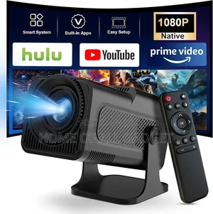 Smart Projector 10000 Lumens With Wifi 6 Hy320 Portable Projector, 