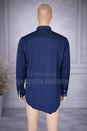 V Fancy Shirt [Navy Blue]
