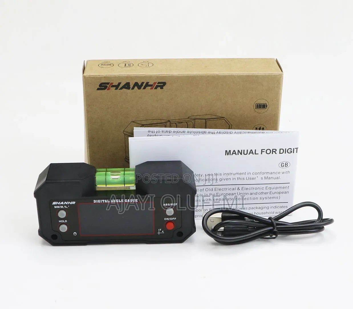 Digital Rechargeable Angle Guage Finder (Inclinometer)