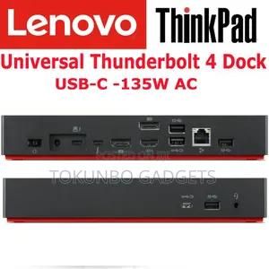 Lenovo Thinkpad Universal Thunderbolt 4 Dock Station With Accessories
