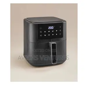 Black Textured 8 Litre Digital Air Fryer