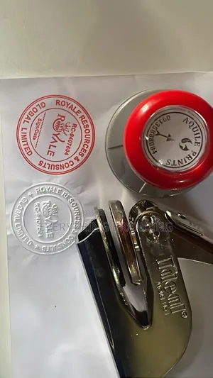 Customised Circle/Round Stamp Seal | Pre-Inked | Durable