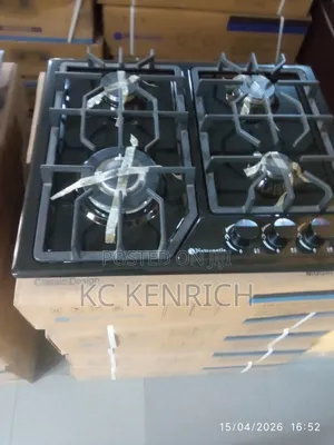 Gas Hob Black Stainless 4 Burner Gas Cooker