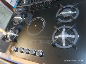 Gas Hob 4 Burner + 1 Electric Glass Cooker
