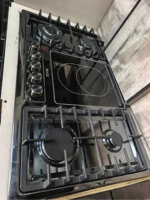 Original Image Inbuilt 4+1 Gas Electric Black Stainless Steel Cooker