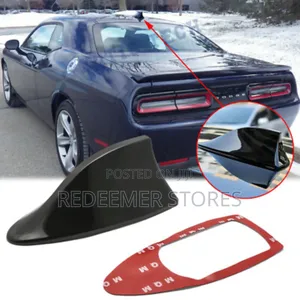 1x Black Roof Shark Fin Shape Radio Aerial Signal Antenna Fm/Am