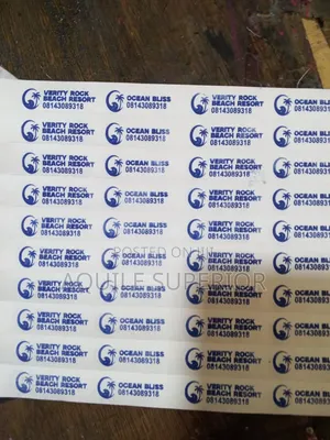 Custom Printed Tyvek Paper Wristbands for Event Access Control, 100pcs