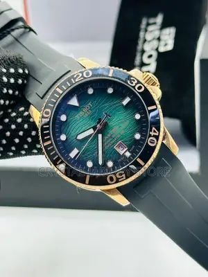 Tissot Quality Luxury Men Automatic Engine Rubber Strap Wristwatch