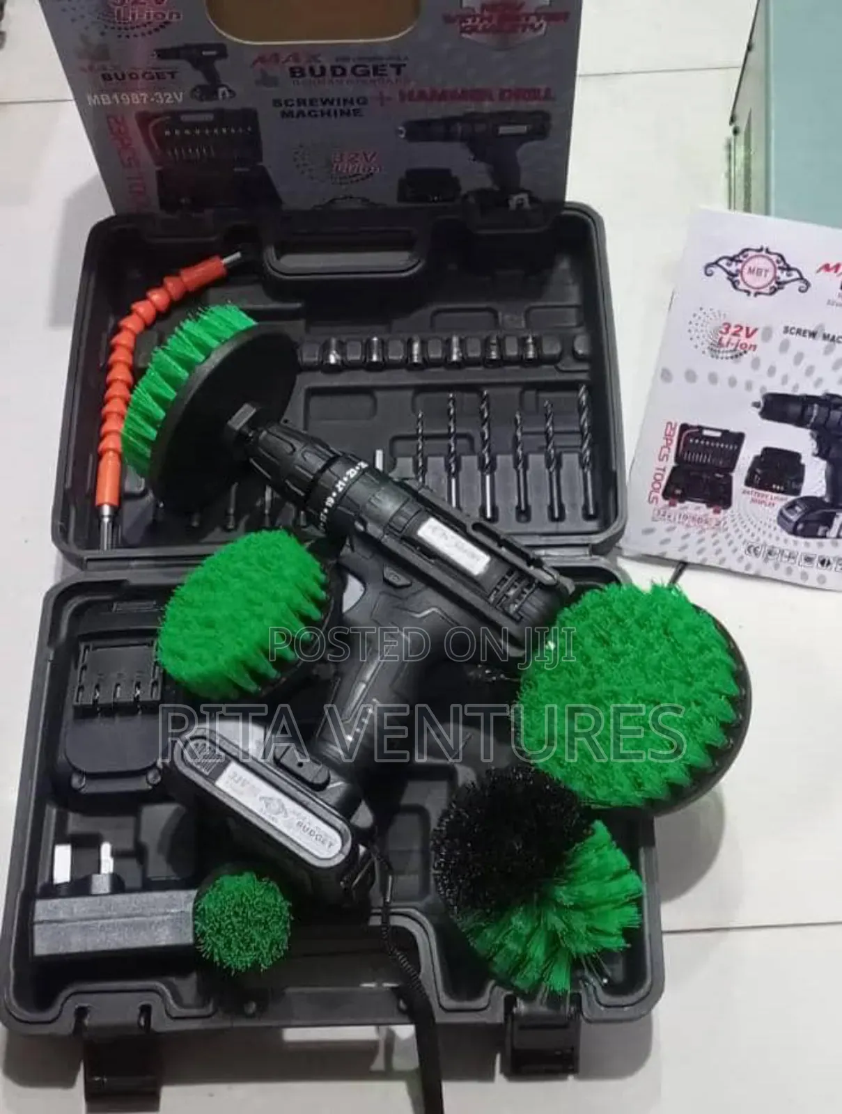 Cordless Electric Cleaning Drilling Machine