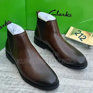 Original Clarks Chelsea Ankle Leather Men’S Boot Shoes Collections