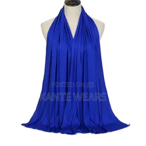Hijab Jersey Scarf for Muslim Women - 170cm by 60cm - 1pcs Royalblue