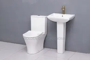 Mersin P-Trap Toilet – Dual-Flush Self-Cleaning Silent Seat