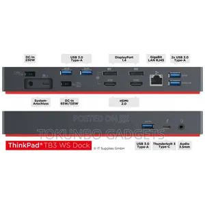 Lenovo Thinkpad Thunderbolt 3 Dock Gen 2/ Workstation Dock