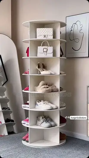7-steps Rotating Shoe Rack