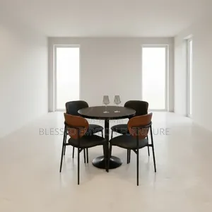 Modern Round Dining Table Set With Chairs