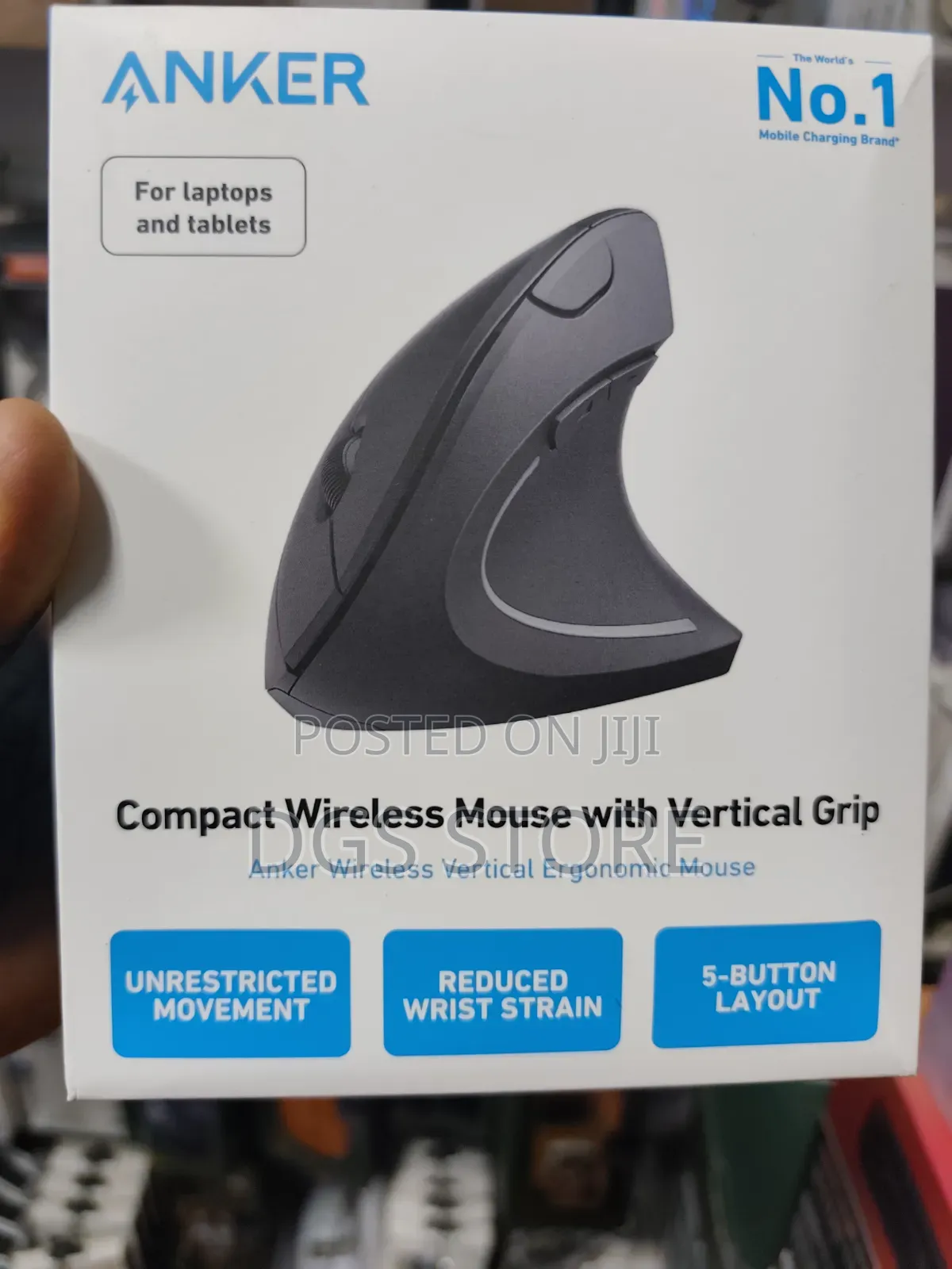 Anker Compact Wireless Mouse With Vertical Grip