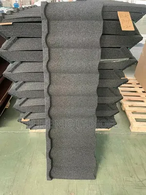 Perfect Plain Black Milano Stone Coated Roofing Sheet in Ajah