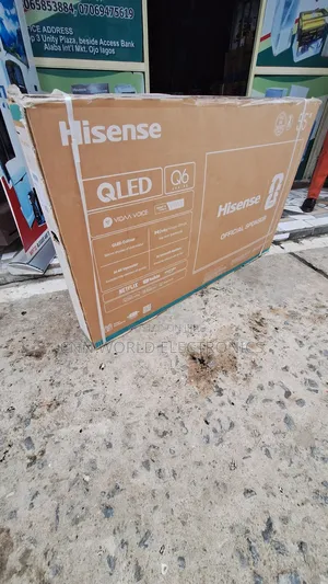 2026made Hisense Qled 55"Inche (Q6) Smart Flameless Netflix Youtube