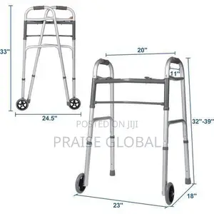 Strong Foldable Walking Frame (With Wheels)