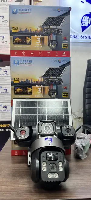Triple Lens V380 Solar Camera