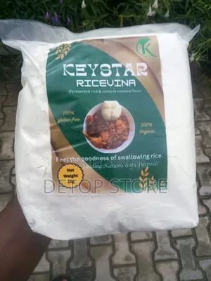 Keystar Ricevina ( 1kg ) Fermented Rice Cassava Swallow Flour