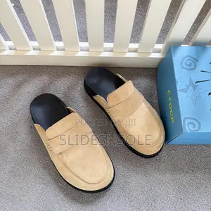 FDCP Suede Penny Loafer Mules