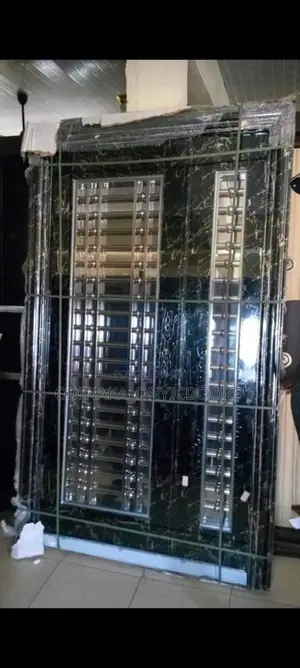 4ft Marble Black Glass Door (Shower Design)