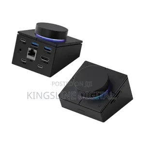 Hagibis Knob Usb C Hub With Shortcut Buttons, RGB Docking Station
