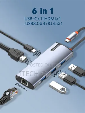 Ldnio Ds-16h Type C Hub Multi-Port Dock Station With Hdmi Usb3.0