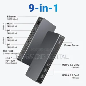 Ugreen Usb C Displaylink Technology 9-in-1 Docking Station for Macbook