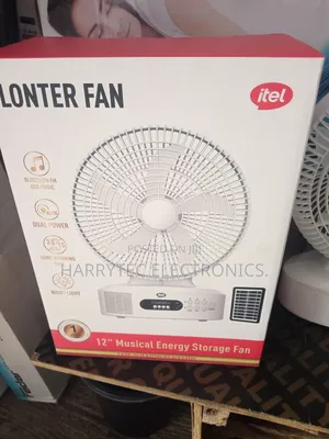 Itel Rechargeable/ Bluetooth Fan 12" With 2 Years Warranty