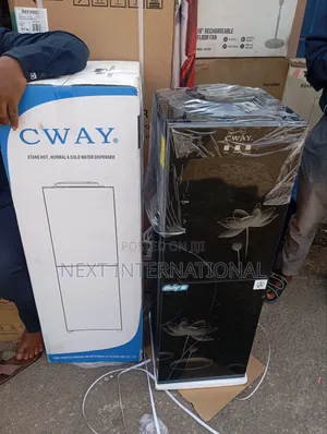 C Way Water Dispenser With Refrigerator Black