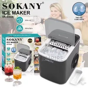 Portable Countertop Electric Ice Cube Machine Self-Contained Bullet